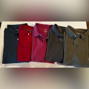 Sonoma Polo Shirt LOT #3 Black, Red, light Red Green, Grey